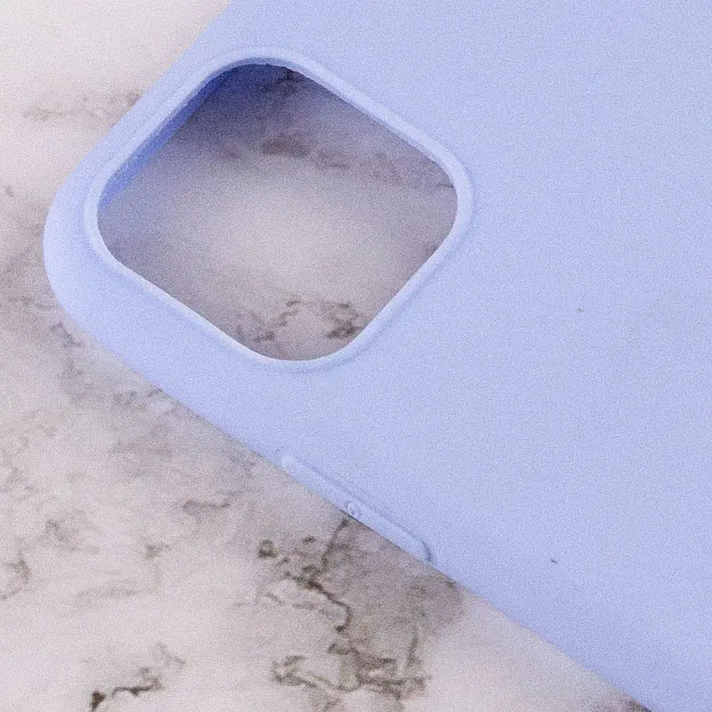 Силиконовый чехол Candy для Apple iPhone 14 Plus (6.7) Голубой / Lilac Blue - фото 3