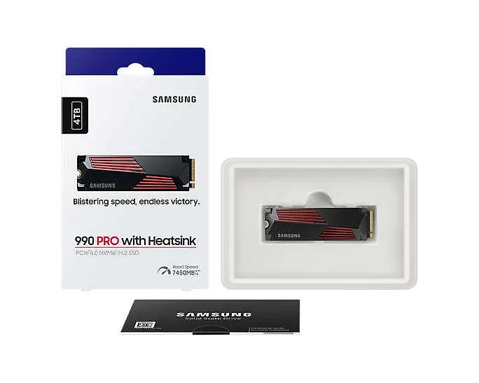 SSD накопичувач Samsung 990 PRO with Heatsink 4 TB (MZ-V9P4T0GW) - фото 9