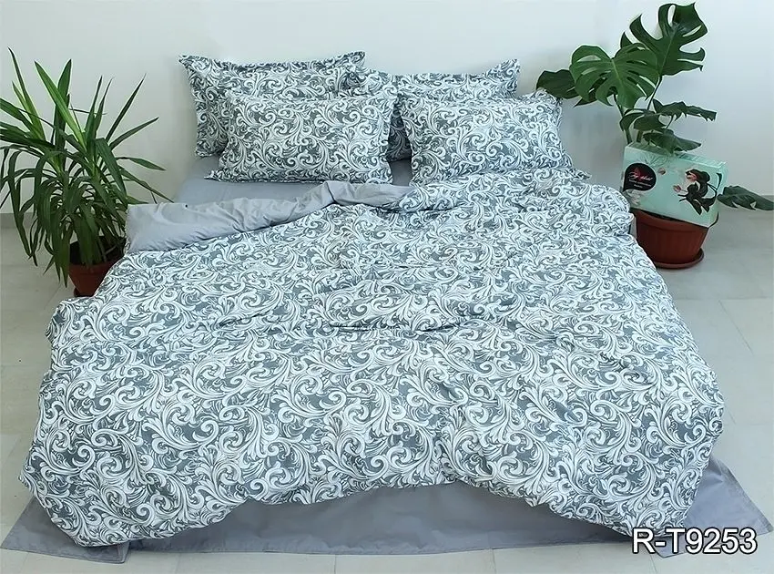 Комплект постільної білизни з компаньйоном (R-T9253) Євро TAG tekstil pbe0036982