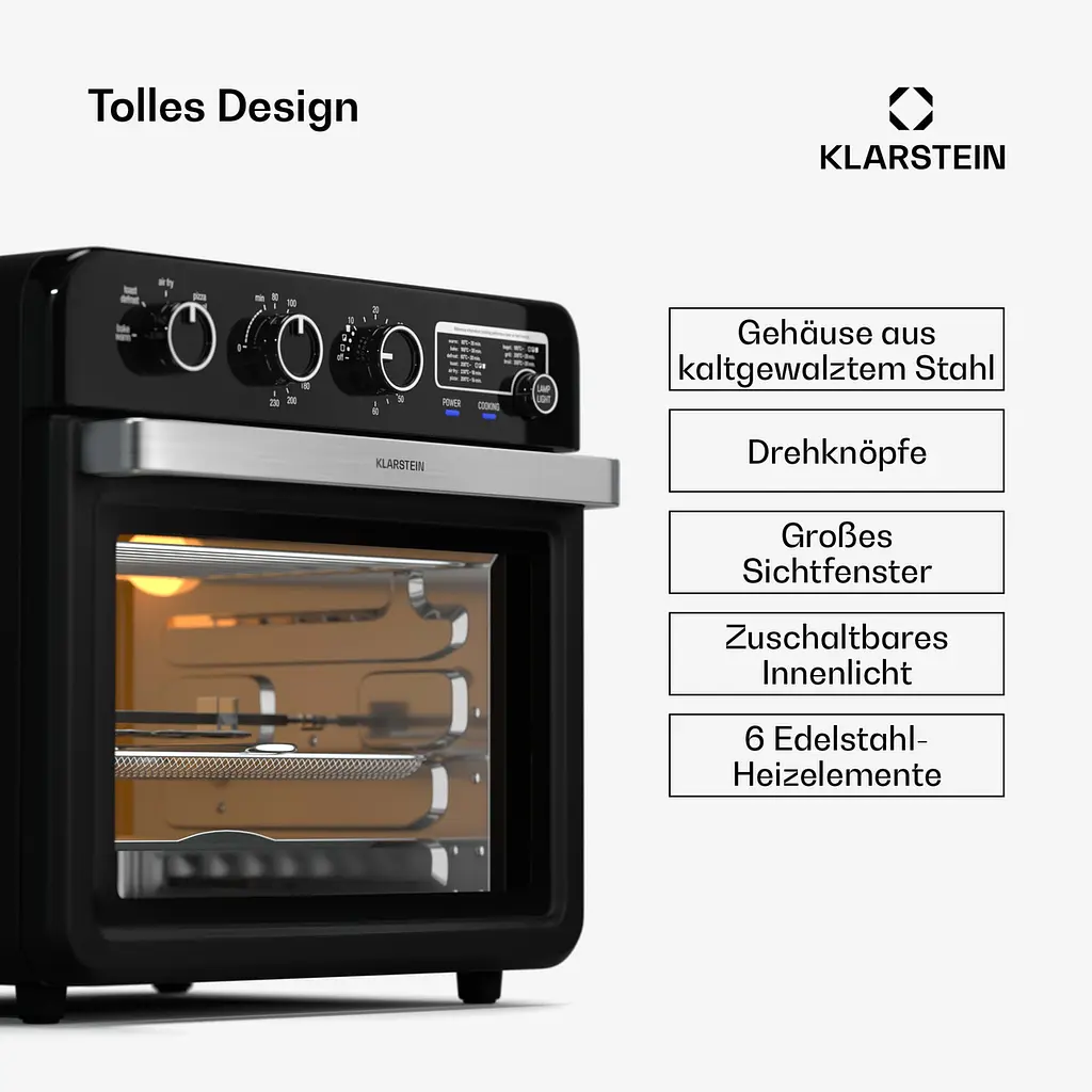 Мини-духовка Klarstein Air Glaze (10046474) - фото 5