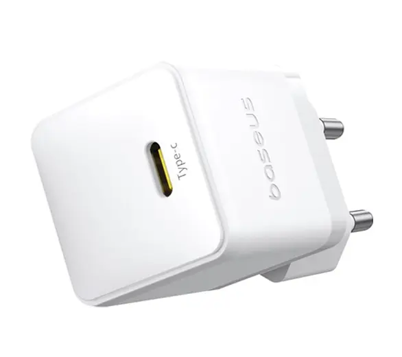 Мережевий адаптер Baseus Palm Fast Charger 1C 20 W + Cable Type-C to Type-C P10111602213-01 Білий - фото 4