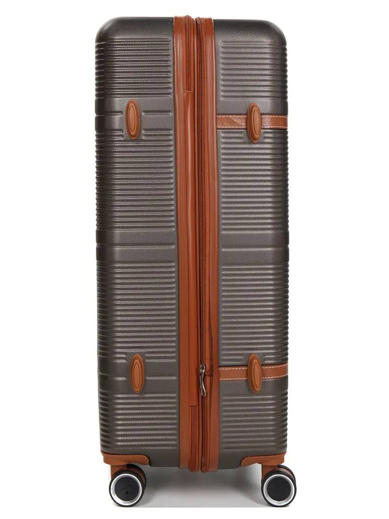 Валіза велика L ABS-пластик Worldline Airtex 629 76×52×30см 110л Коричнева - фото 6