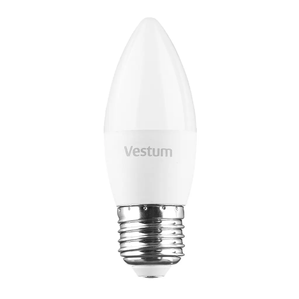 Світлодіодна лампа Vestum C37 6W 3000 K 220V E27 1-VS-1302 - фото 2