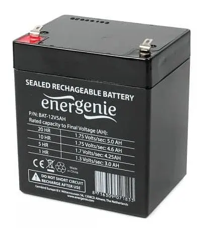 Акумуляторна батарея EnerGenie 12V 5AH AGM (BAT-12V5AH) - фото 2