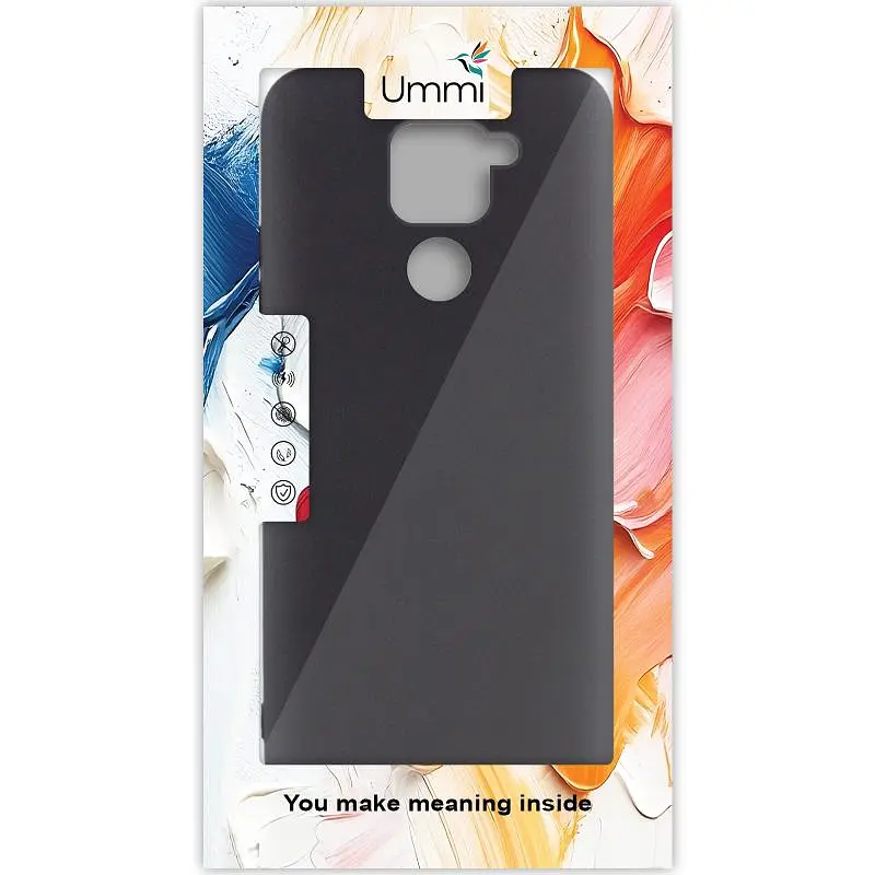 Чохол Silicone Cover Ummi Lakshmi (AA) для Xiaomi Redmi Note 9 / Redmi 10X Чорний / Black - фото 2