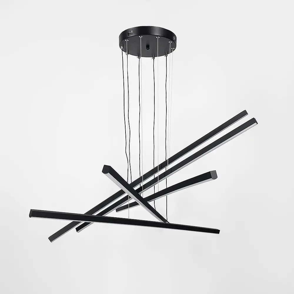 Черная каскадная Led люстра Ø 101 см | Ст. A 55069-1000 BK | Line F - фото 3