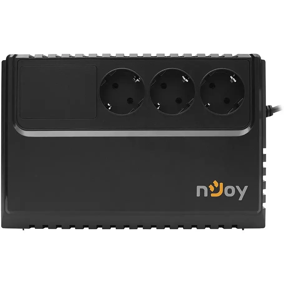 Источник бесперебойного питания NJOY Renton 650 (PWUP-LI065RE-CG01B) Lin.int., AVR, 3 x евро, пластик - фото 4