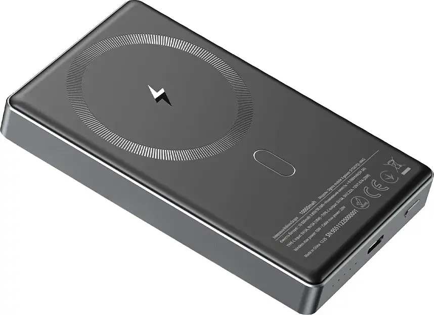 Power Bank Sigma X-power SI10A7QL-MAG 10000mAh 20W/15W Wireless gray UA - фото 5