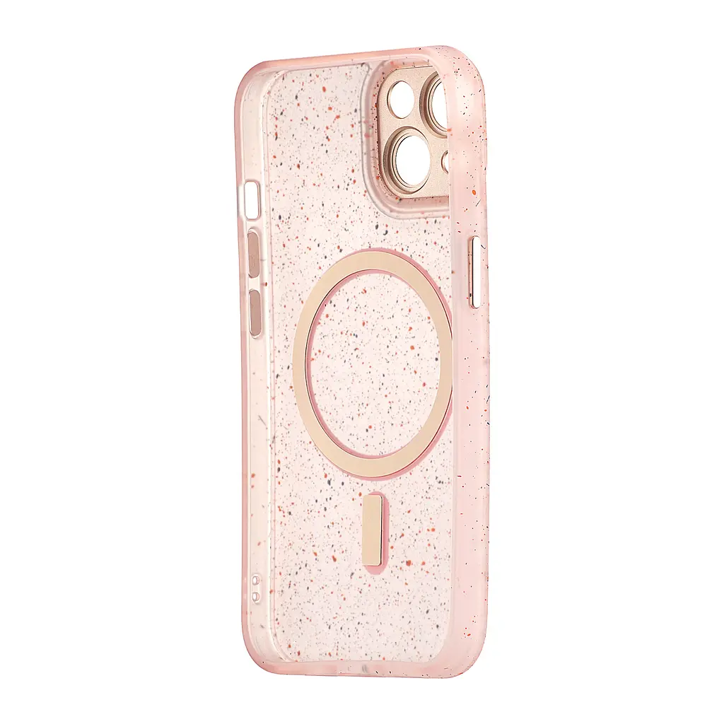 Чохол Splatter with MagSafe Protected Camera iPhone 14 Pink - фото 3