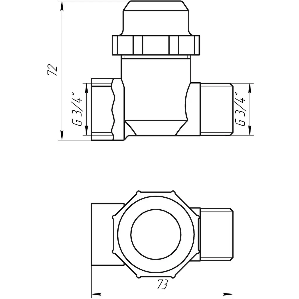 Фільтр грубого очищення Solomon 3/4″ ЗВ нікель з відстійником (8015) TD1053 000001686 - фото 5