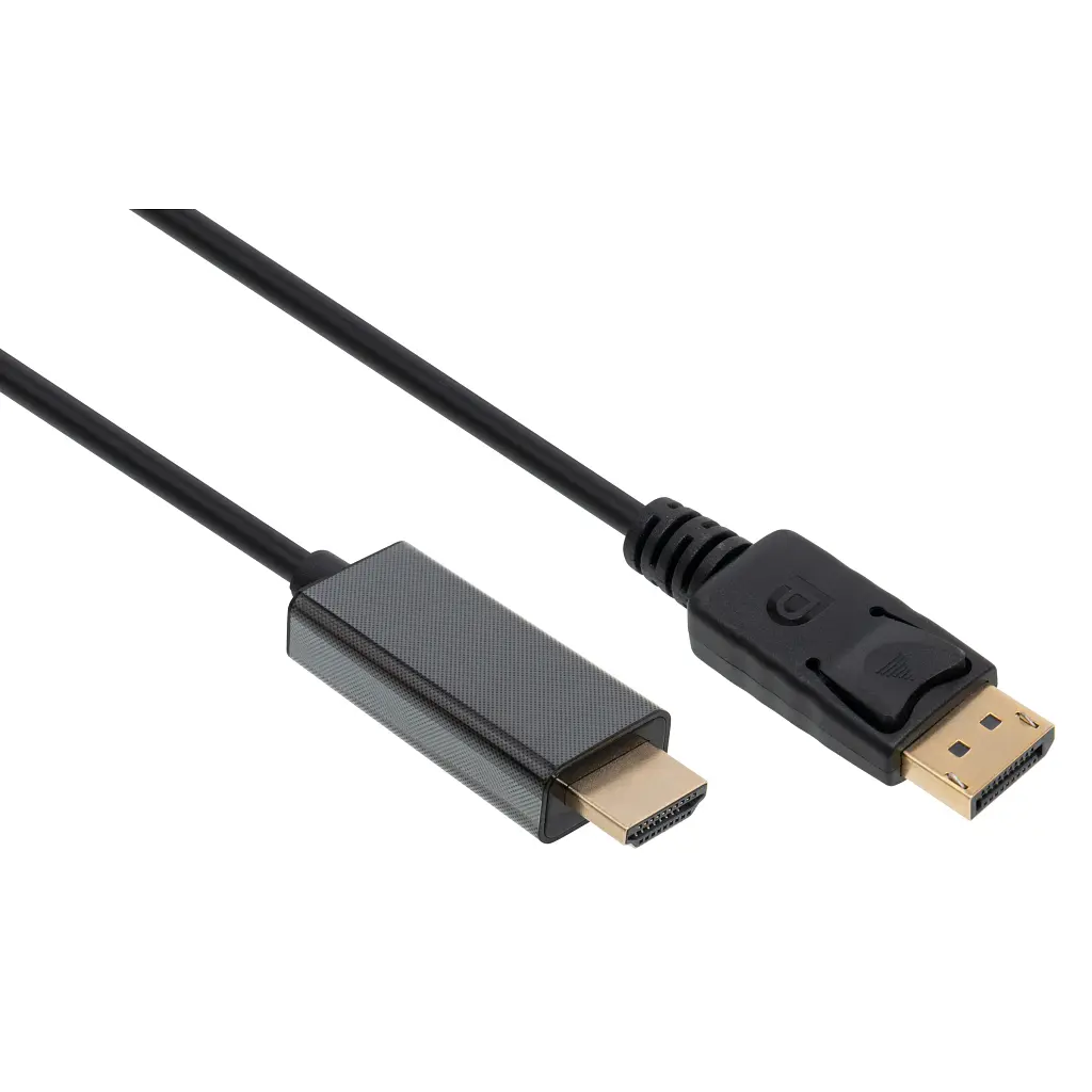 Кабель мультимедійний DisplayPort M to HDMI M 1.8m V1.4/V2.1 4K120/8K60 Vinga (VCPDP14HI211.8) - фото 2