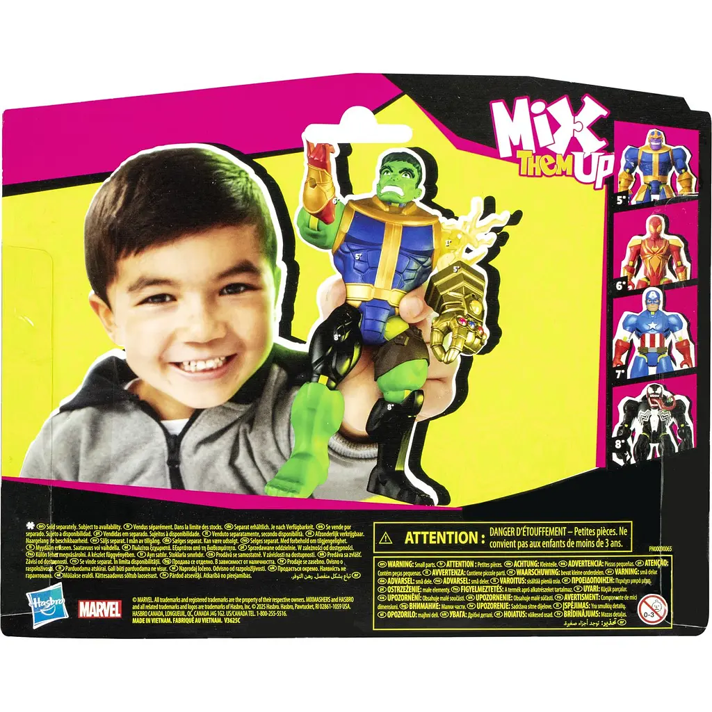 Іграшка-фігурка Hasbro Marvel MixMashers Avengers Hulk (F9266_F9270) - фото 5