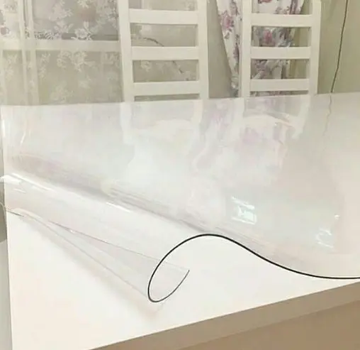 Мягкое стекло Прозрачная силиконовая скатерть на стол Soft Glass Защита для мебели 1.5х1.0 м (Толщина 1.5мм) - фото 2