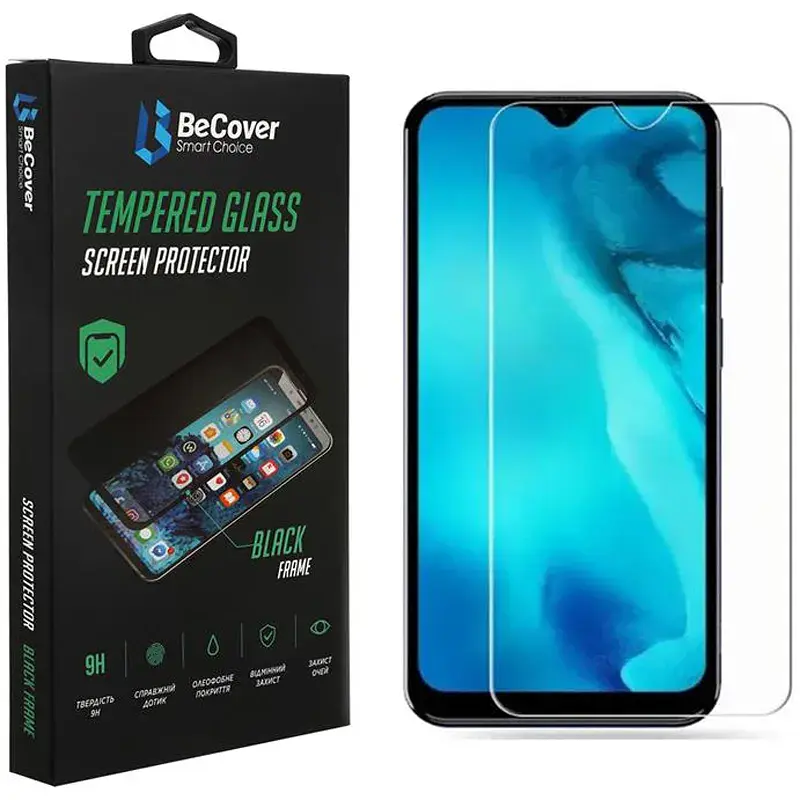 Скло захисне BeCover Tecno Pop 5 (BD2p) 2/32Gb Crystal Clear Glass (707874) - фото 3