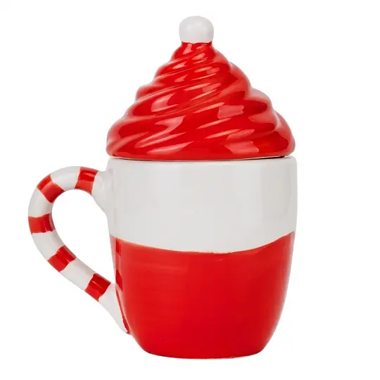 Чашка Elisey Чарівний Санта 450 мл (6028-001) червоний з білим   - фото 3