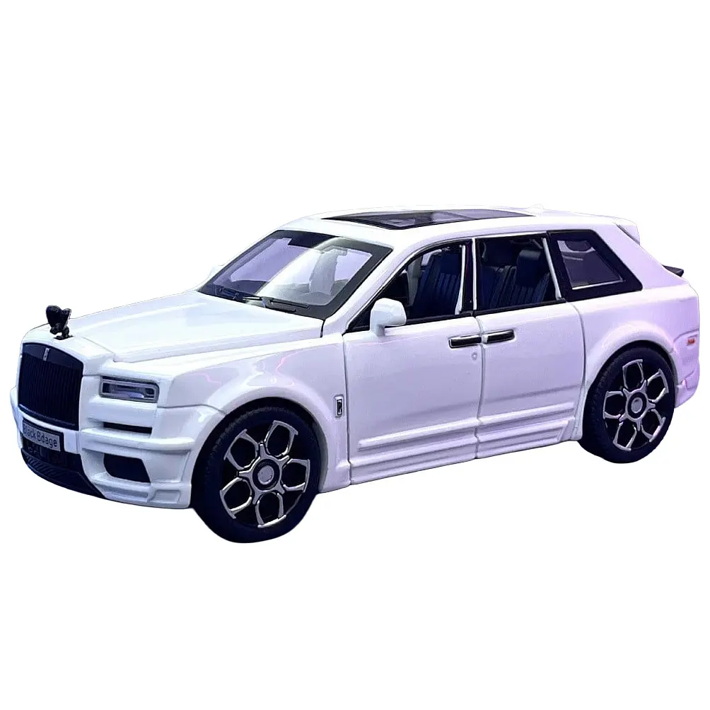 Колекційна металева модель автомобіля АвтоЕксперт Rolls-Royce Cullinan Black Badge з інерцією, світлом та звуком 1:32