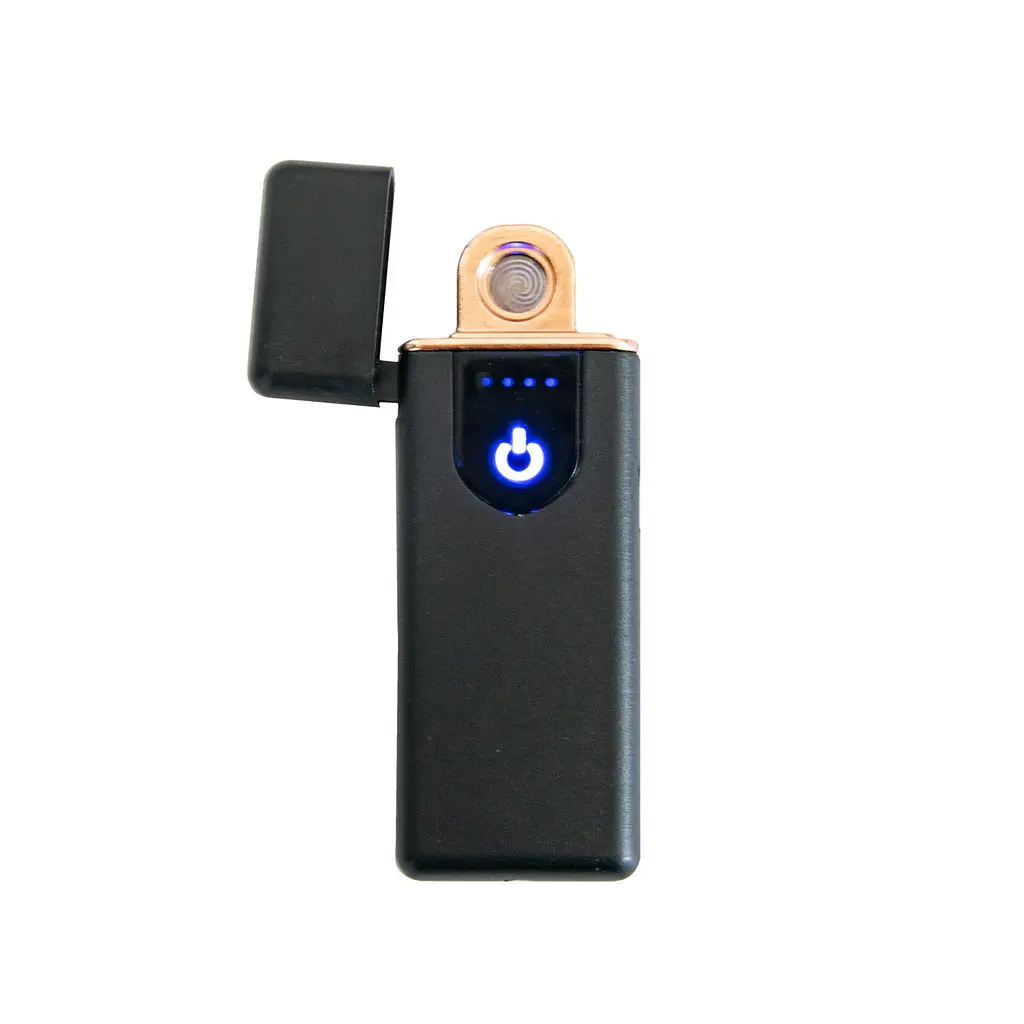 Електронна запальничка чорна сенсорна запальничка з юсб зарядкою USB ZGP ABS - фото 6