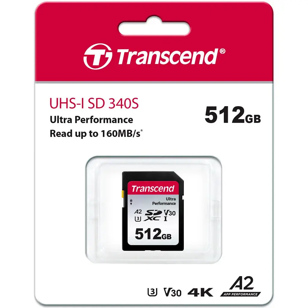 Карта пам'яті Transcend 512GB SD class 10 UHS-I U3 4K (TS512GSDC340S) - фото 2