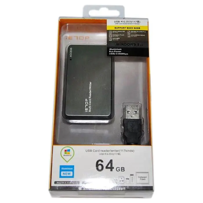 Кардрiдер ATcom Card Reader внешний TD2053, M2/microSD/Pro Duo/SDHC/CompactFlash (16114) - фото 2