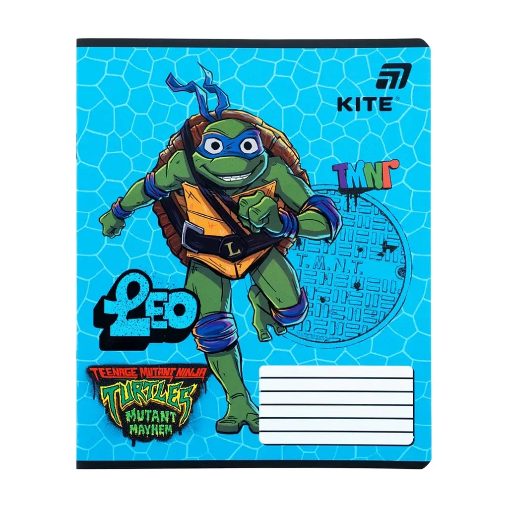 Зошит Kite Ninjia Turtles, 12 аркушів, лінія (NT26-234), в асортименті - фото 6