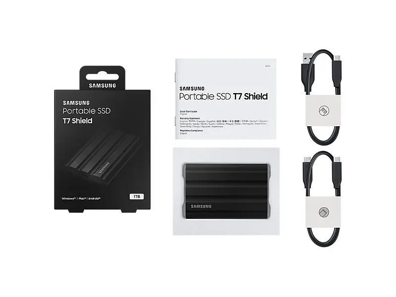 SSD-накопичувач Samsung T7 Shield 1 TB Black (MU-PE1T0S/EU) - фото 8