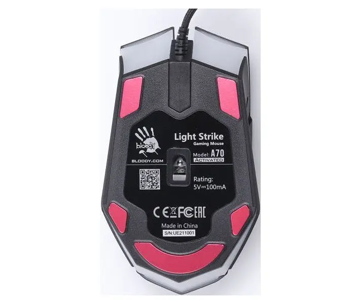 Мышь игровая A4Tech Bloody A70 USB Black - фото 6