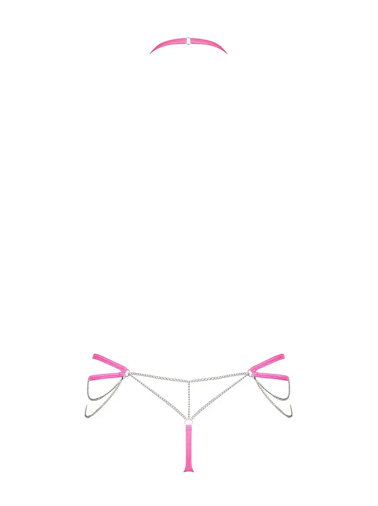 Трусики Obsessive Lolitte Chainty L/XL рожевий - фото 6