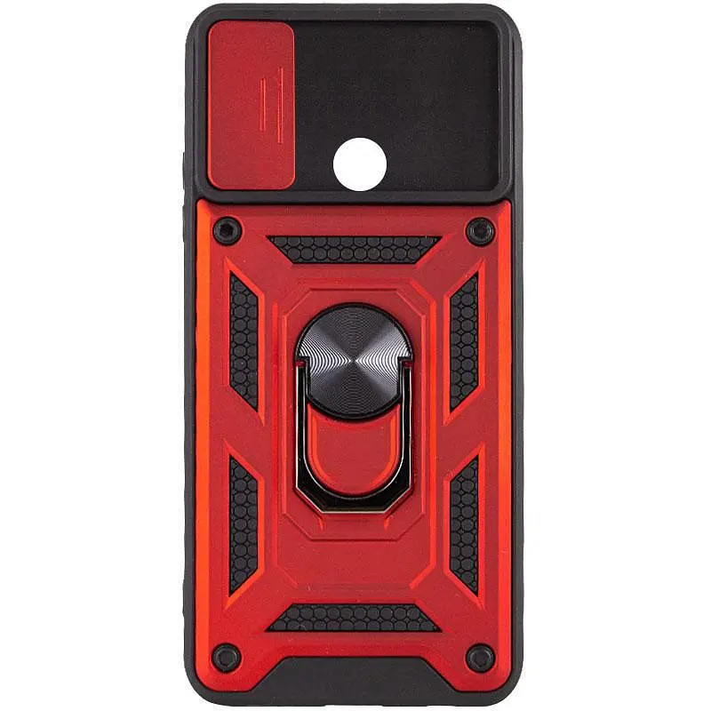 Чехол Ummi Camshield Serge Ring для Xiaomi Redmi A1+ / A2+ Красный / Red - фото 2
