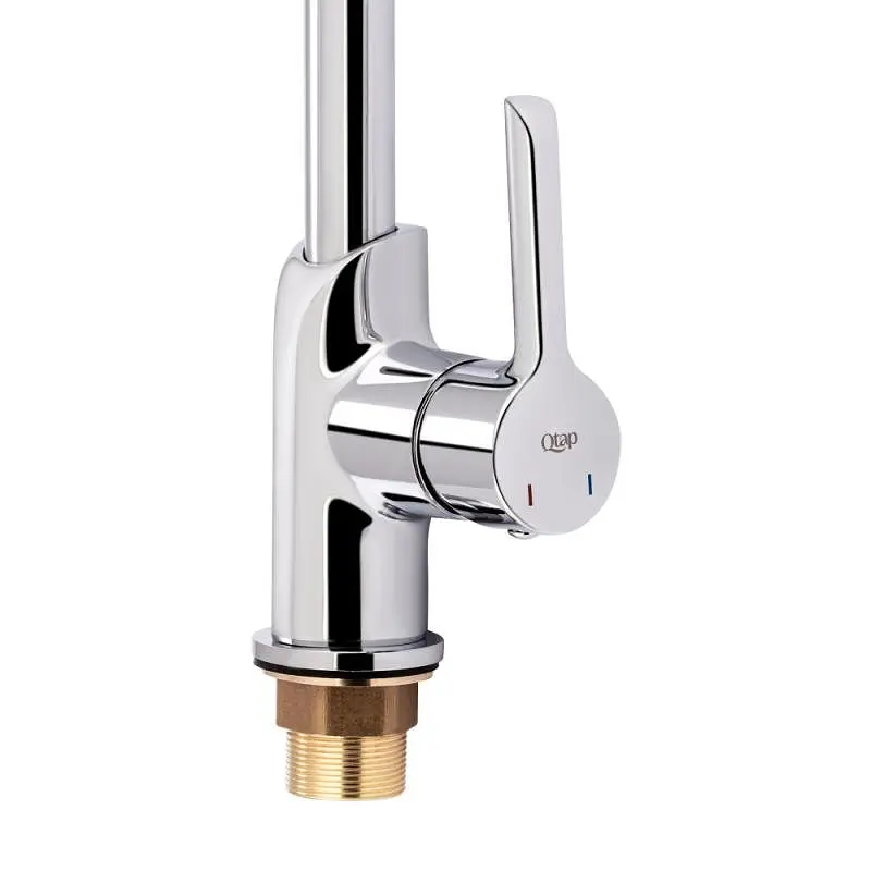 Змішувач для кухні Qtap Grand CRM 007F, Хром - фото 4