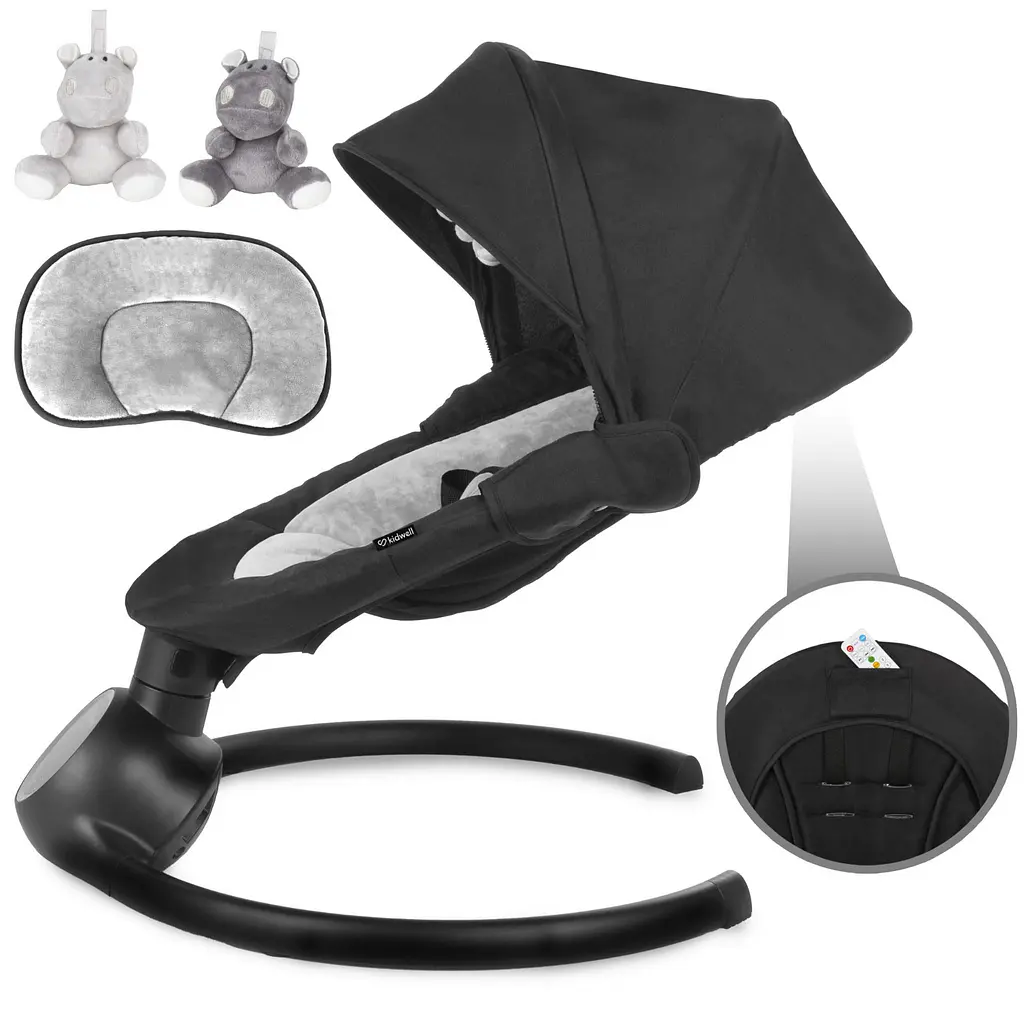 Заколисуючий центр Kidwell 2в1 REVE Black/Silver - фото 6