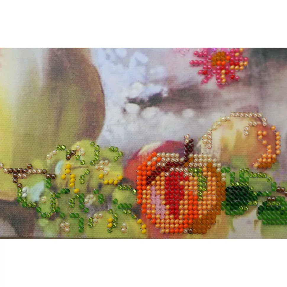 Набір для вишивання бісером Хризантеми Abris Art 31х38 см tvo0009289 - фото 4