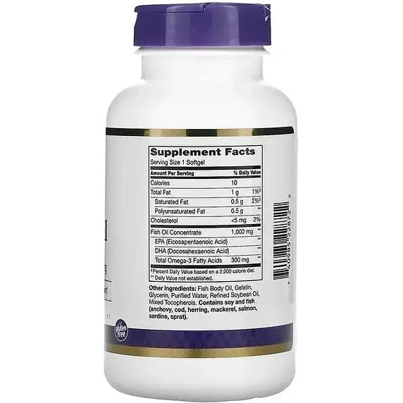 Омега-3 21st Century Fish Oil 1000 mg 120 softgels - фото 2