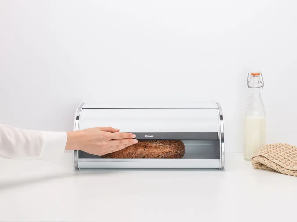 Хлібниця металева Brabantia Roll Top Bread Bin 44.5x26.2х17.3 см біла (306020) - фото 5