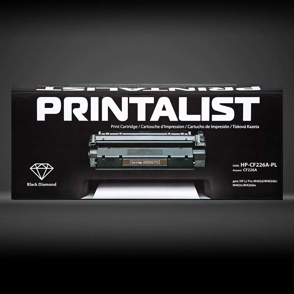 Картридж тон. PRINTALIST для HP LJ Pro M402d/M402dn/M402n/M426dw аналог CF226A Black ( 3100 ст.) (HP-CF226A-PL) - фото 3