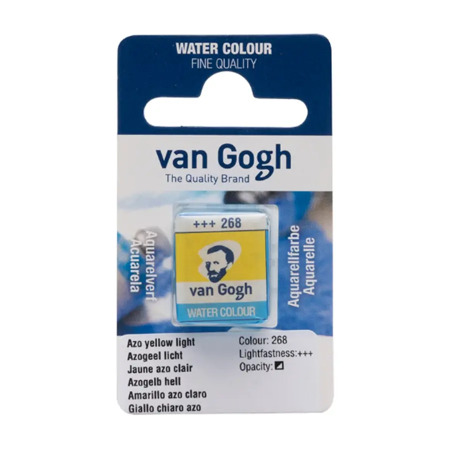 Фарба акварельна Van Gogh (268) AZO Жовтий світлий кювета Royal Talens (8712079047863)