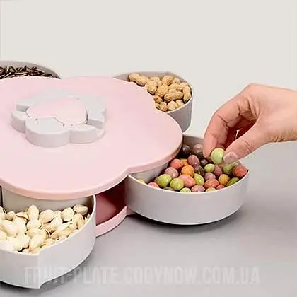 Вращающаяся тарелка для закусок Rotating Fruit Plate - фото 6