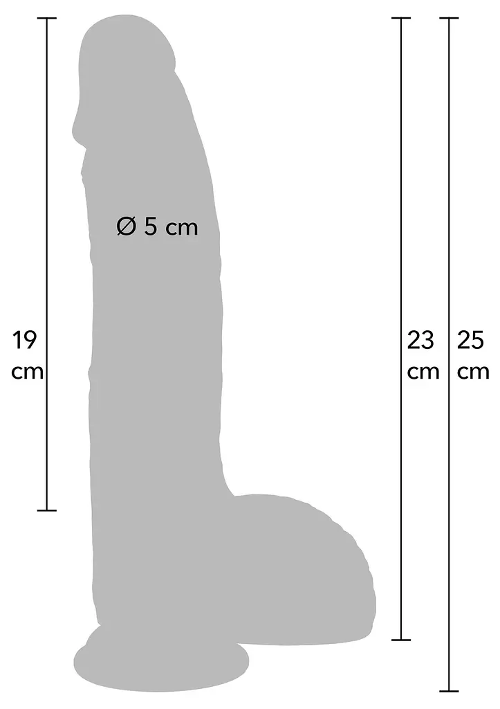Фаллоимитатор Hidden Desire Realistic Dildo 23 см (телесный) - фото 4