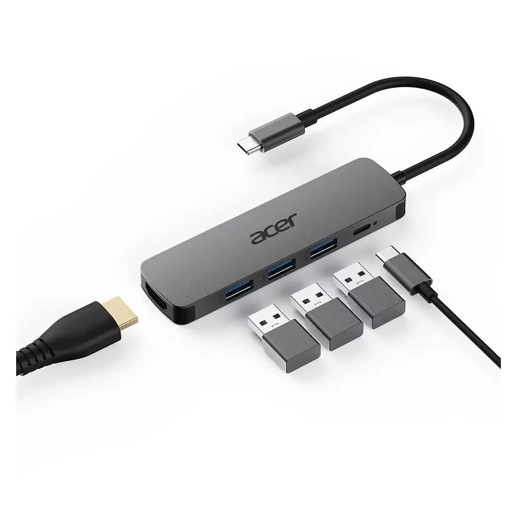 USB-Хаб Acer 5in1 USB-С (HP.DSCAB.021) - фото 2