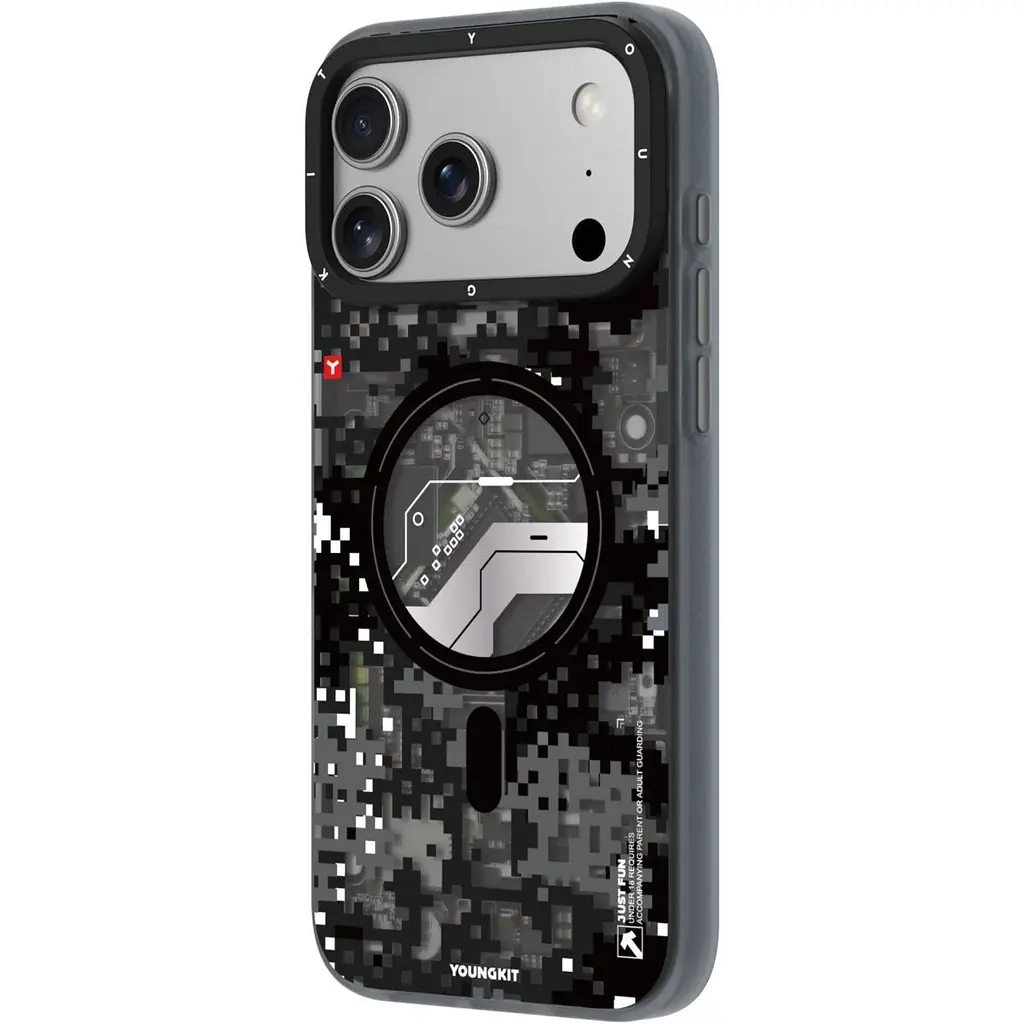 Чохол YoungKit Camouflage with Magnetic Ring для Apple iPhone 17 Pro Max Shadow Camo [168239] - фото 3