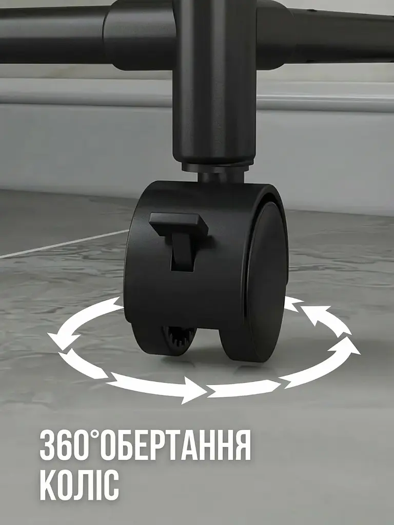 Багатофункціональна підлогова кухонна етажерка - стелаж на коліщатках 130×42×34 см 4 яруси чорний (1785319798) - фото 7