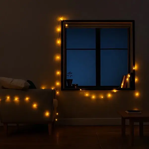Гирлянда GarlandoPro W50LED6MBY Нить 50 LED 6 м желтая - фото 2