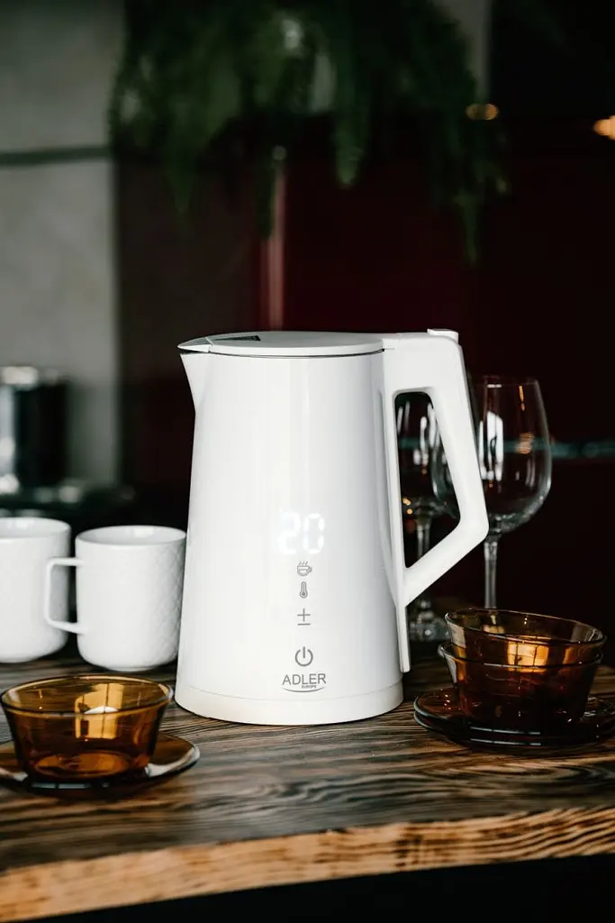 Електрочайник Adler AD 1345 white 1850-2200Вт/1.7л/STRIX/встановлення температури/(AD1345W) - фото 2