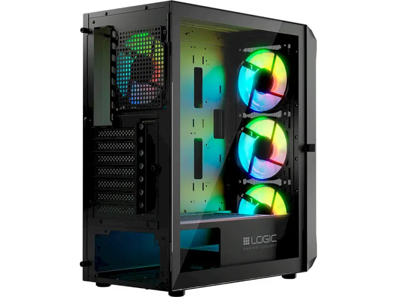Корпус Logic Concept Portos ARGB Midi Black (AT-PORTOS-10-0000000-0002) - фото 8