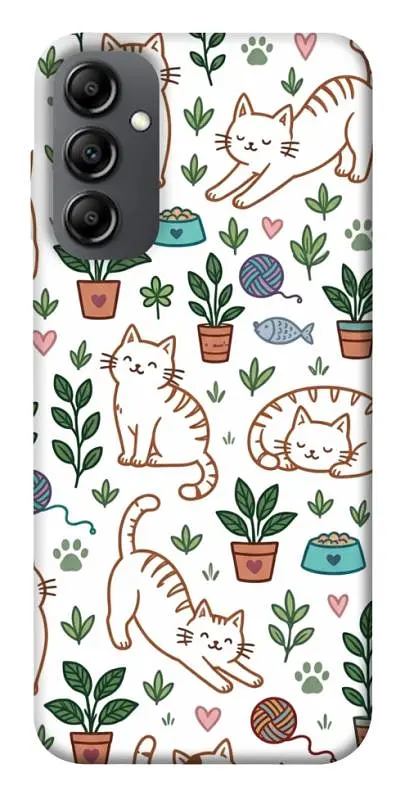 TPU чохол Demsky Cats pattern для Samsung Galaxy A14 4G/5G