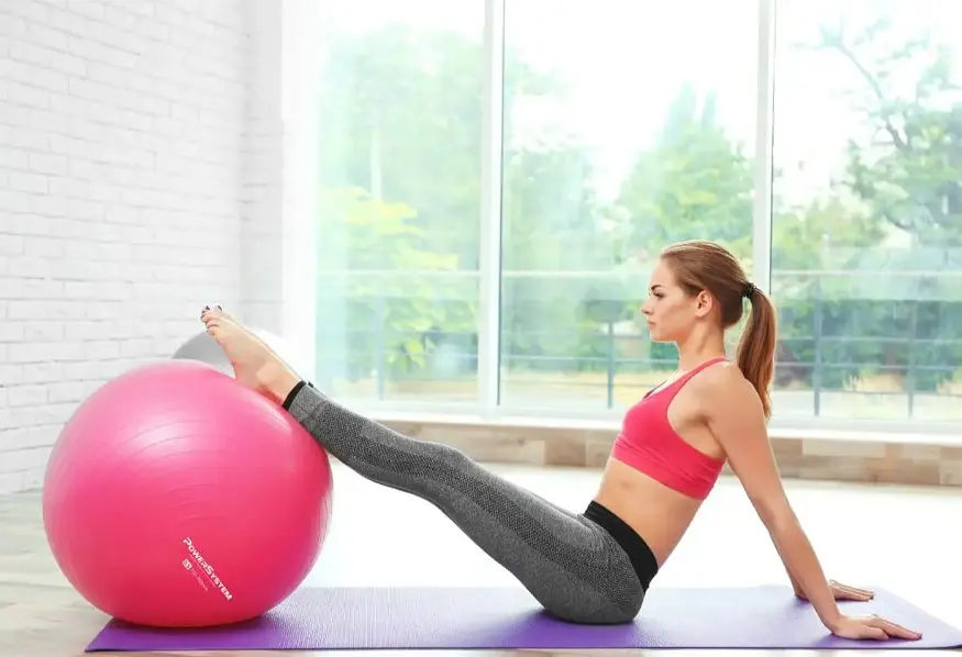 М'яч для фітнесу (фітбол) Power System PS-4013 Ø75 cm PRO Gymball Pink (4013PI-0) - фото 8