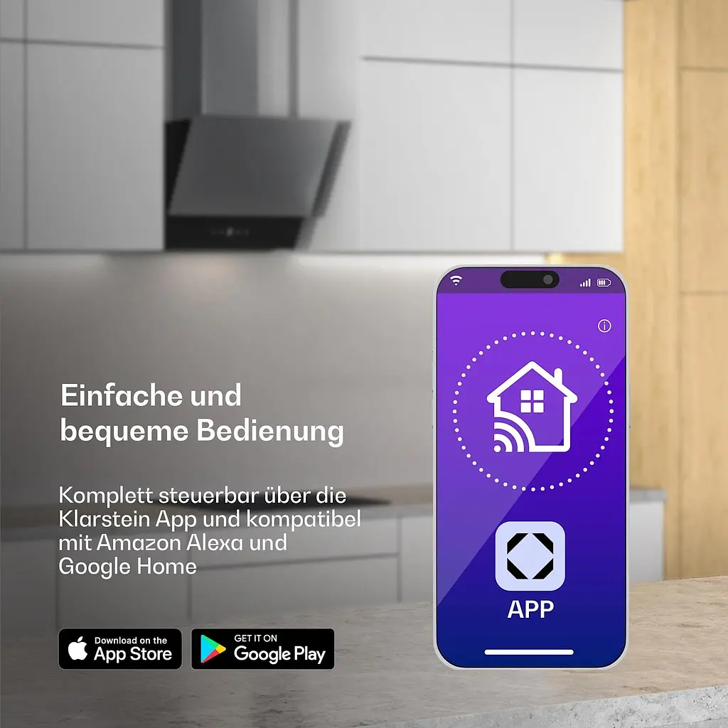 Вытяжка Klarstein Verosteel Smart 60 см (10047367) - фото 8