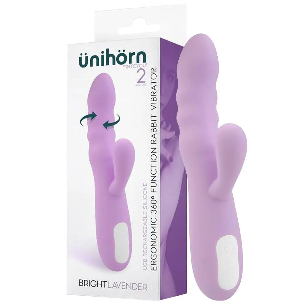 Вібратор-кролик Unihorn Bright Lavender, 20 см (фіолетовий) - фото 3
