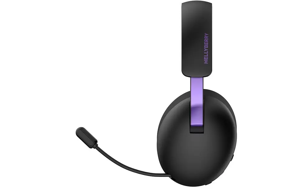 Bluetooth-гарнiтура Hator Hellyberry HH30 Wireless Чорний/Фіолетовий (HH30_wireless_BV) - фото 3