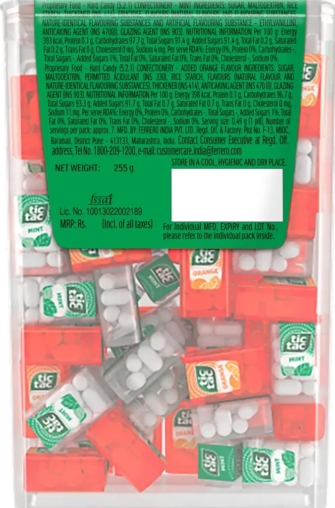 Драже Tic Tac Minty Fruity Mint 75шт x 3.4 г - фото 2
