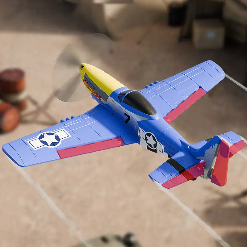 Літак на радіокеруванні SCHE W551 Four-channel Stunt Fighter Blue - фото 3